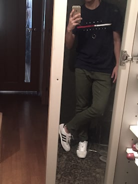 「improves（インプローブス）のアイテム（カーゴパンツ）」を使った、ひらさん（メンズ・172cm）の秋コーディネート