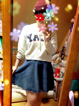 「激安コーデ」｜「アイテム（スウェット）」を使った、さりのさん（レディース・161cm）の秋コーディネート