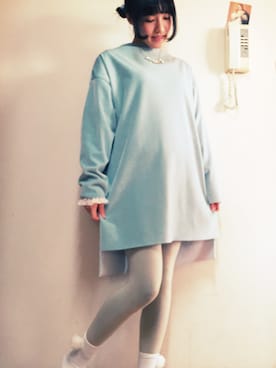 「アイテム（タイツ/ストッキング、ベージュ系）」を使った、さちさん（レディース・157cm）の冬コーディネート