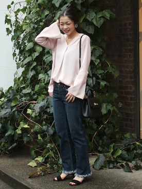 「ivory court（アイボリーコート）のアイテム（ショルダーバッグ）」を使った、aiさん（レディース・157cm）の冬コーディネート