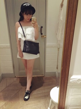 「STYLENANDA（スタイルナンダ）のアイテム（チュニック）」を使った、Joyceさん（レディース・160cm）の春コーディネート