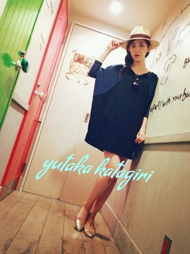 片桐ゆたかさん（レディース・172cm）の春コーディネート