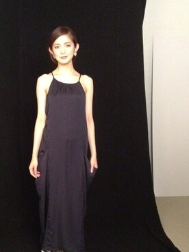 「PLAIN CLOTHING（プレーンクロージング）のアイテム（ワンピース/ドレス）」を使った、片桐ゆたかさん（レディース・172cm）の夏コーディネート
