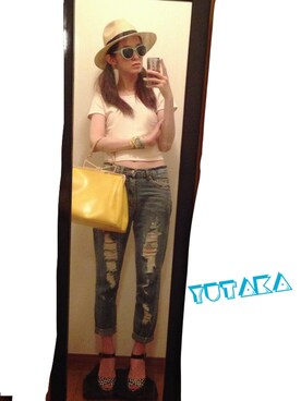 片桐ゆたかさん（レディース・172cm）の夏コーディネート