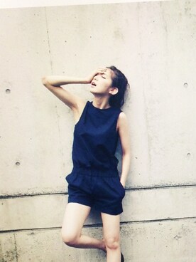 「PLAIN CLOTHING（プレーンクロージング）のアイテム（ワンピース/ドレス）」を使った、片桐ゆたかさん（レディース・172cm）の夏コーディネート