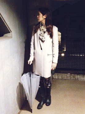 「PLAIN CLOTHING（プレーンクロージング）のアイテム（パンツ）」を使った、片桐ゆたかさん（レディース・172cm）の秋コーディネート