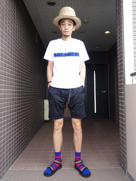 「THE DAWN B（ダウンビー）のアイテム」を使った、ケンシローさん（メンズ・185cm）の秋コーディネート