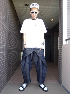 「THE DAWN B」｜ケンシローさん（メンズ・185cm）の夏コーディネート