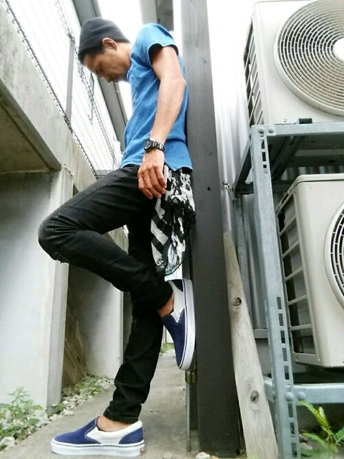 Diesel ディーゼル のバンダナ スカーフを使ったメンズ人気ファッションコーディネート Radiopio12