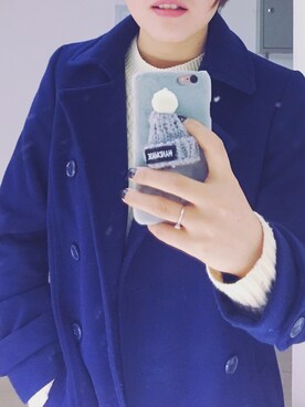 「Honeys（ハニーズ）のアイテム（ダウンジャケット/コート）」を使った、舌尖的味蕾さん（レディース・165cm）の秋コーディネート