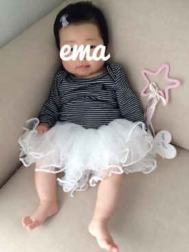 「アイテム（その他ベビー用品）」を使った、ema🐻さん（キッズ・80cm）の秋コーディネート