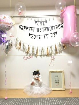 「H&M（エイチ・アンド・エム）のアイテム（ロンパース）」を使った、ema🐻さん（キッズ・80cm）の秋コーディネート