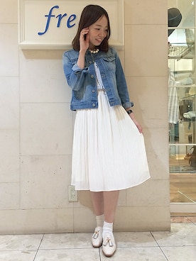 「エナメルシューズ」｜にのさん（レディース・162cm）の春コーディネート