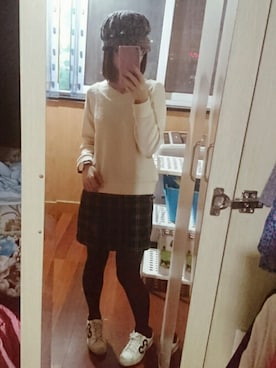 「Daniel Wellington」｜「アイテム（カーゴパンツ）」を使った、まいにゃん💜さん（レディース・164cm）の秋コーディネート