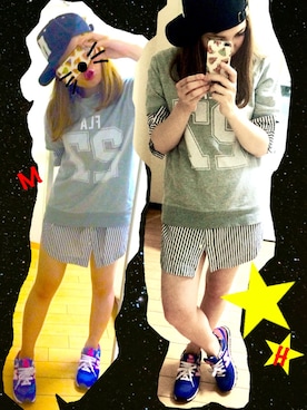 「JOYRICH（ジョイリッチ）のアイテム（PC・スマホグッズ/家電）」を使った、♥︎KAYA♥︎さん（レディース・156cm）の夏コーディネート