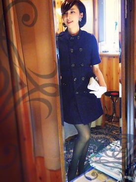 「courreges（クレージュ）のアイテム（ジャケット/アウター）」を使った、naoccinaさん（レディース・170cm）の春コーディネート