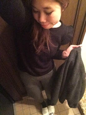 harunaさん（レディース・161cm）の冬コーディネート