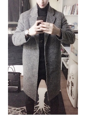 「アイテム（その他アウター）」を使った、HeyBroさん（メンズ・182cm・20代）の冬コーディネート