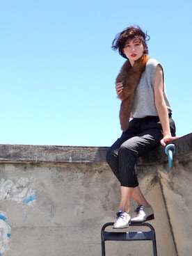 「アイテム（ドレスシューズ）」を使った、enchantedさん（レディース・165cm）の秋コーディネート