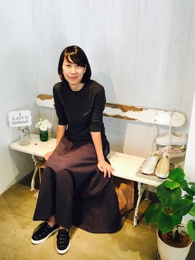 「enchanted（エンチャンテッド）のアイテム」を使った、enchantedさん（レディース・165cm）の秋コーディネート