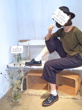 「enchanted（エンチャンテッド）のアイテム」を使った、enchantedさん（レディース・165cm）の秋コーディネート