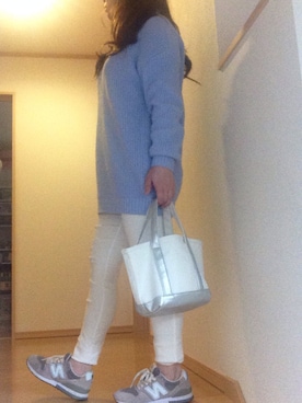 「シルバーバッグ」｜rico♡0727さん（レディース・150cm）の冬コーディネート