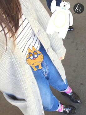 「マムジーンズ」｜SHIORIさん（レディース・154cm）の春コーディネート