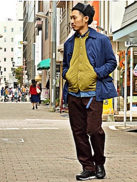 「MIL-SPEC（ミルスペック）のアイテム」を使った、Takamyさん（メンズ・172cm）の秋コーディネート