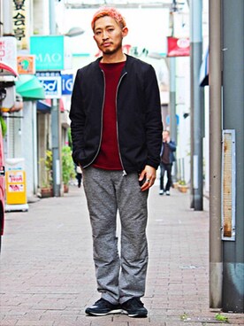 「BASISBROKE（バシスブローク）のアイテム（ジャケット/アウター）」を使った、Takamyさん（メンズ・172cm）の冬コーディネート