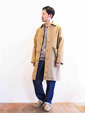 「Yarmo（ヤーモ）のアイテム（その他アウター）」を使った、Takamyさん（メンズ・172cm）の秋コーディネート