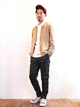 「BASISBROKE（バシスブローク）のアイテム（ジャケット/アウター）」を使った、Takamyさん（メンズ・172cm）の秋コーディネート