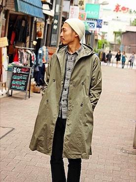 「BASISBROKE（バシスブローク）のアイテム（ジャケット/アウター）」を使った、Takamyさん（メンズ・172cm）の秋コーディネート