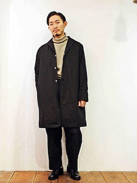 「NECESSARY or UNNECESSARY（ネセサリーオアアンネセサリー）のアイテム（その他アウター）」を使った、Takamyさん（メンズ・172cm）の秋コーディネート