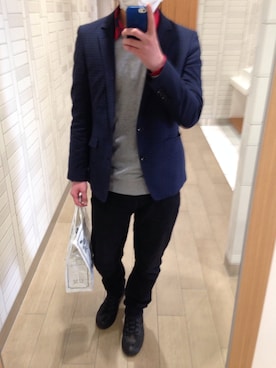 「Paul Smith（ポールスミス）のアイテム（その他アウター）」を使った、yx03さん（メンズ・176cm）の春コーディネート