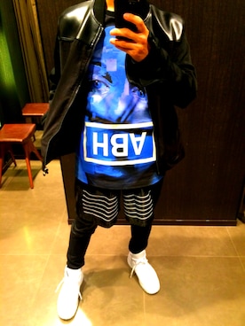 「hba」｜「アイテム（ジャケット/アウター）」を使った、taichiさん（メンズ・172cm）の冬コーディネート