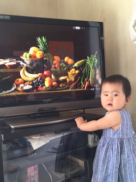 「アイテム（音楽/本・雑誌）」を使った、ムギちゃんさん（キッズ・80cm）の夏コーディネート