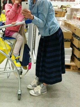 「Lee（リー）のアイテム（シューズ）」を使った、Kana Uさん（レディース・159cm）の春コーディネート