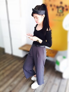 「CASIO（カシオ）のアイテム（その他）」を使った、Debby Chenさん（レディース・161cm）の春コーディネート