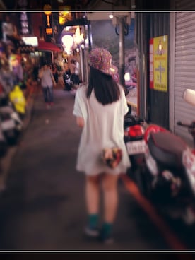 「アイテム（タイツ/ストッキング）」を使った、Kami Chuiさん（レディース・165cm・20代）の夏コーディネート