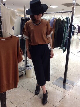 「la veriteのアイテム（パンツ、ブラック系）」を使った、la verite2015さん（レディース・161cm）の夏コーディネート