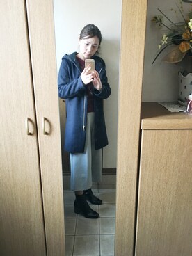 「la veriteのアイテム（ブルゾン、ブラック系）」を使った、la verite2015さん（レディース・161cm）の冬コーディネート