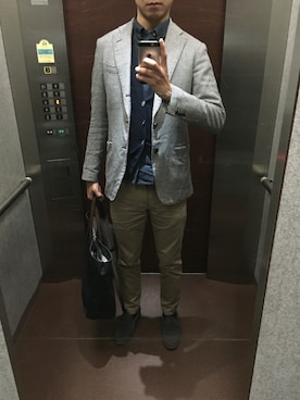 「SCOTCH GRAIN（スコッチグレイン）のアイテム（その他シューズ）」を使った、S_Wataさん（メンズ・178cm）の春コーディネート