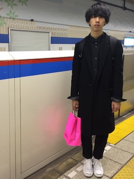 「JOHN LAWRENCE SULLIVAN（ジョンローレンスサリバン）のアイテム（ダウンジャケット/コート）」を使った、 Kenseiさん（メンズ・173cm）の冬コーディネート