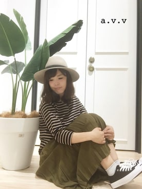 「ZARA（ザラ）のアイテム（帽子）」を使った、mio☻miloさん（レディース・156cm）の秋コーディネート
