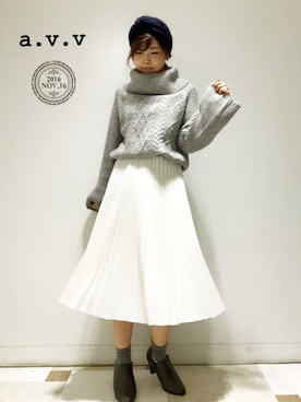 「フレアスリーブ」｜mio☻miloさん（レディース・156cm）の秋コーディネート