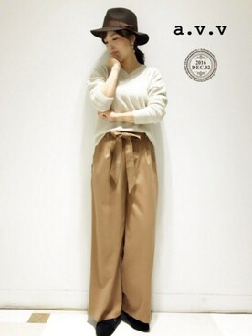 「SMELLY（スメリー）のアイテム（ピアス（両耳用））」を使った、mio☻miloさん（レディース・156cm）の冬コーディネート