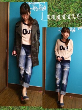 「URBAN RESEARCH（アーバンリサーチ）のアイテム（ステンカラーコート）」を使った、(*´︶`*)さん（レディース・162cm）の秋コーディネート