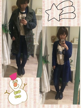 「URBAN RESEARCH（アーバンリサーチ）のアイテム（ステンカラーコート）」を使った、(*´︶`*)さん（レディース・162cm）の冬コーディネート