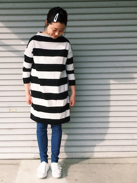 「studio CLIP（スタディオクリップ）のアイテム」を使った、725さん（レディース・162cm）の春コーディネート