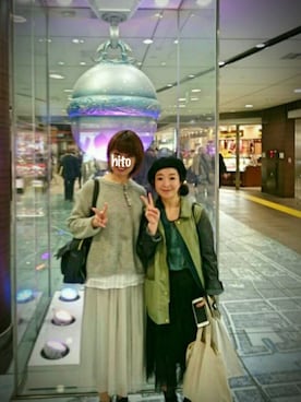 「WEAR」｜「アイテム（その他）」を使った、かぉりさん（レディース・146cm）の春コーディネート